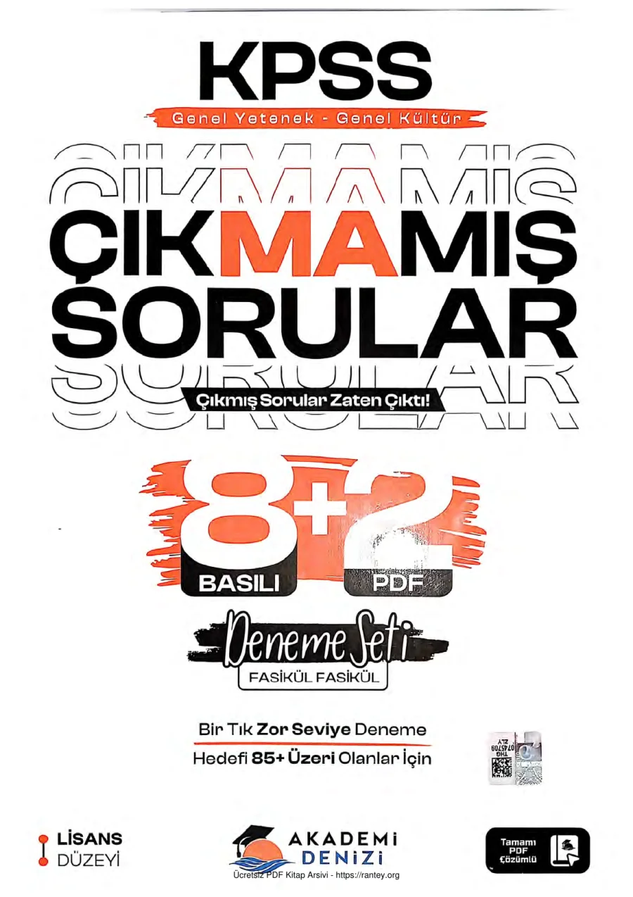 2026 KPSS ÇIKMAMIŞ SORULAR 8 DENEME kapak görseli