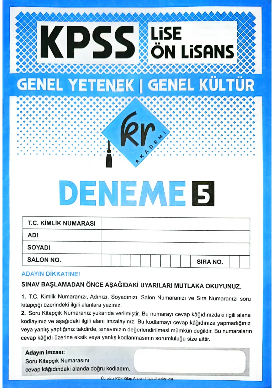 2026 KR AKADEMİ LİSE ÖN LİSANS T G 5 1 kapak görseli