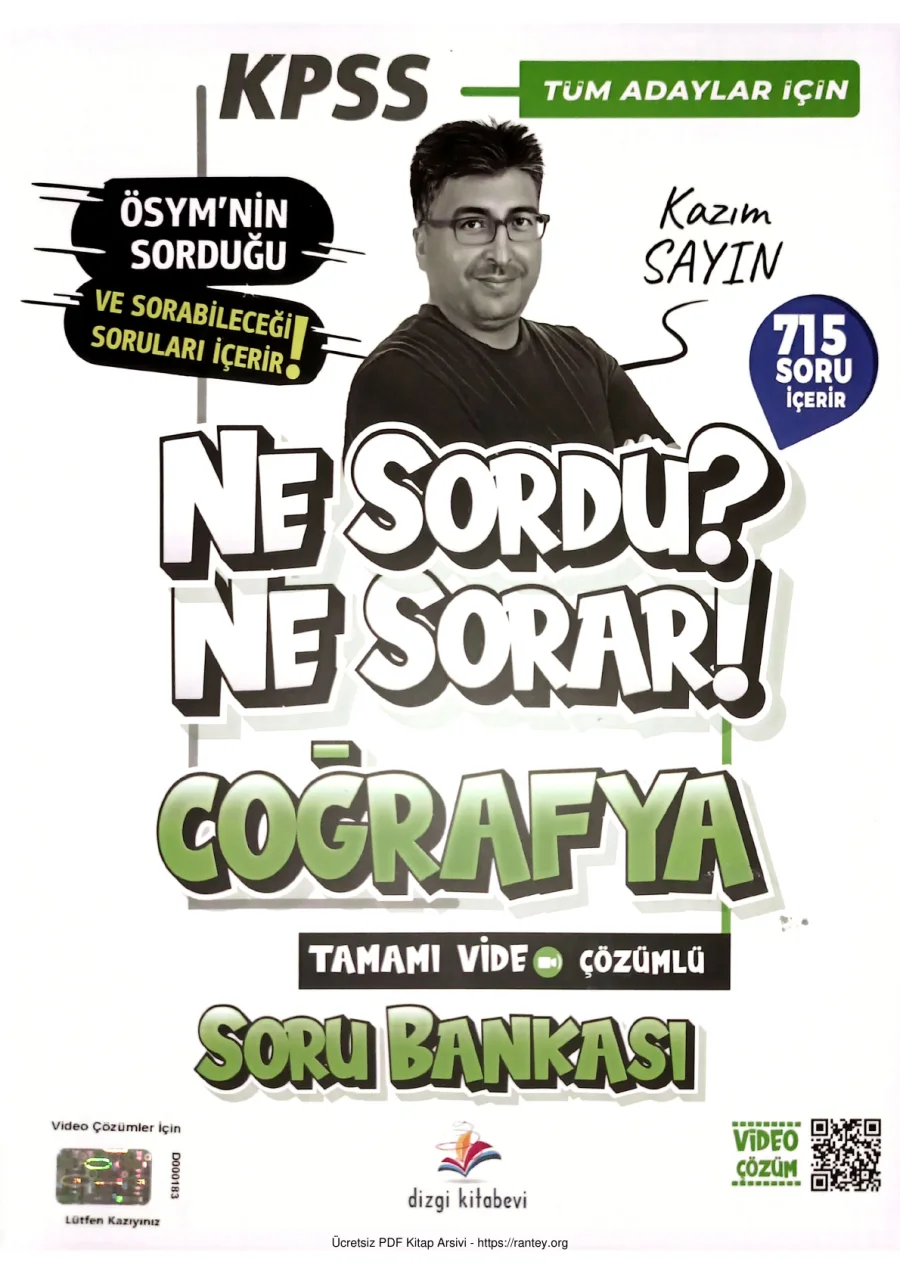 2026 NE SORDU NE SORAR COGRAFYA TAMAMI VİDEO CÖZÜMLÜ SORU BANKASI kapak görseli