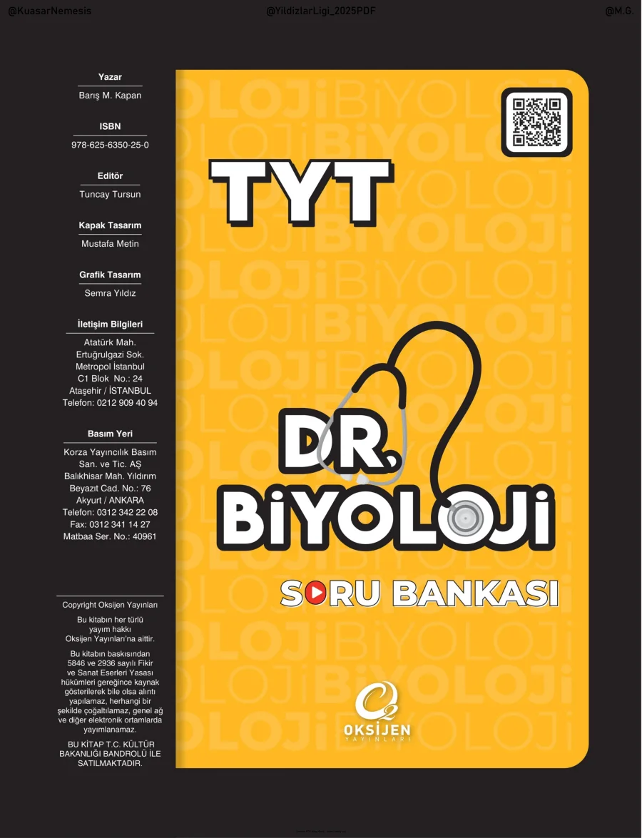 2026 TYT BİYOLOJ DR DOKTOR SB kapak görseli