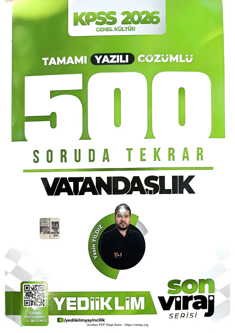 2026 Yedi i klim 500 Soruda Tekrar Vatandaşlik 2026 1 kapak görseli