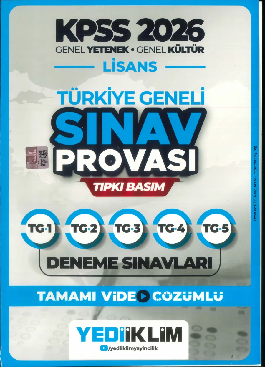 2026 YEDİİKLİM SINAV PROVASI LİSANS TG1 5 1 kapak görseli