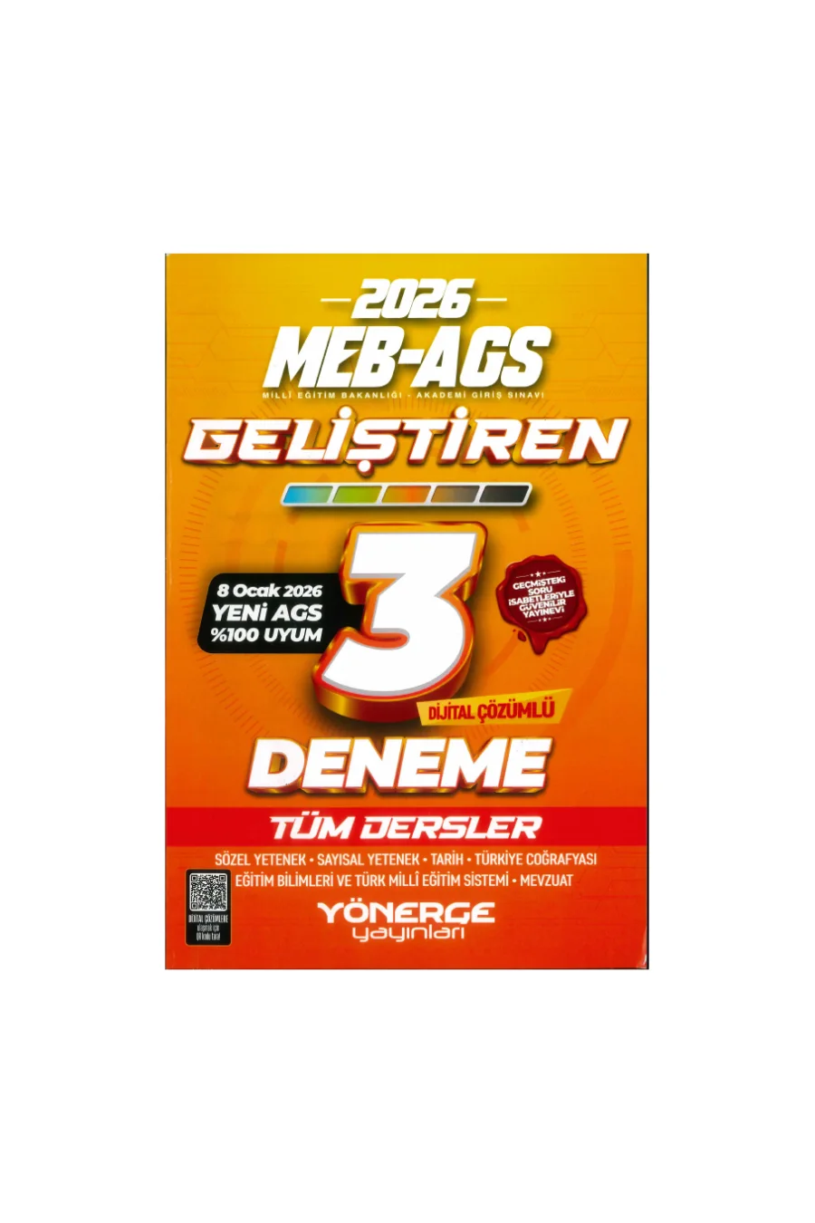 2026 YÖNERGE AGS GELİŞTİREN 3 DENEME GÜNCEL YENİ kapak görseli