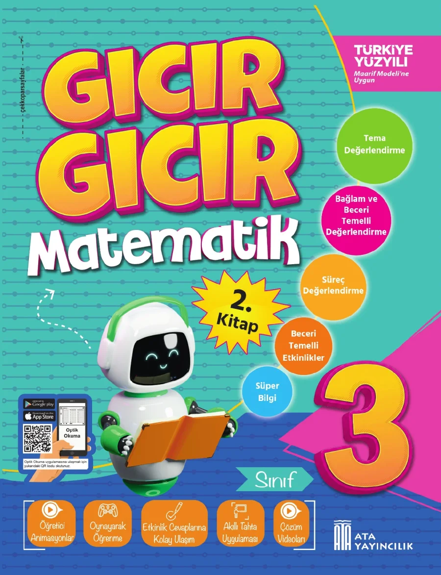 3. Sınıf Gıcır Gıcır Matematik 2. Kitap kapak görseli