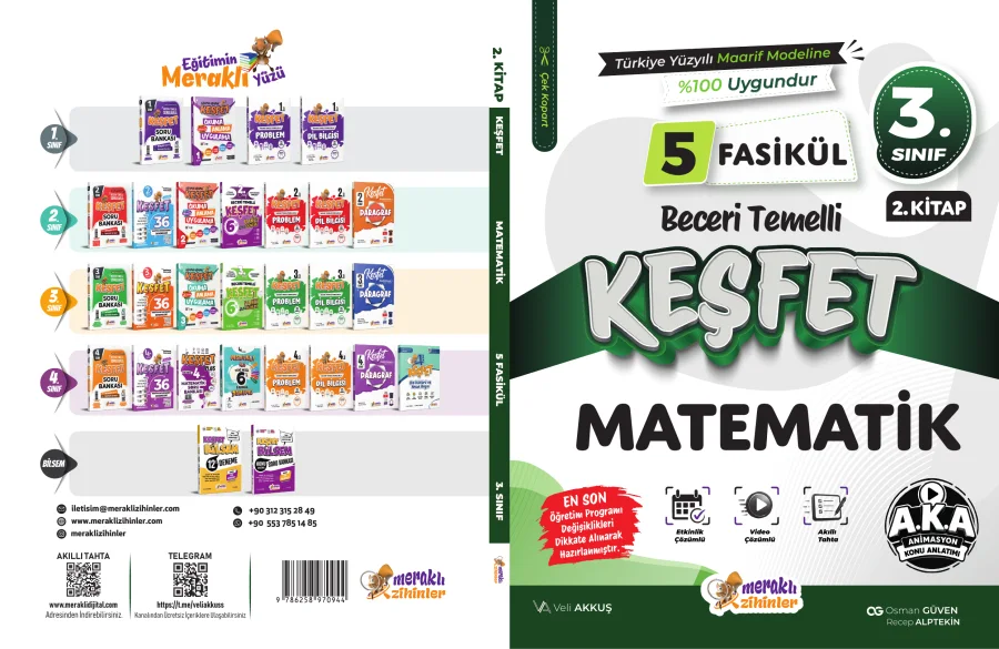 3. Sınıf Keşfet Beceri Temelli Matematik 2. Kitap kapak görseli