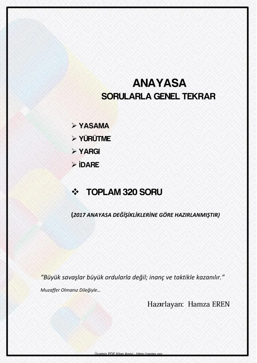 320 Soru Ile KPSS Vatandaslık Genel Tekrar kapak görseli