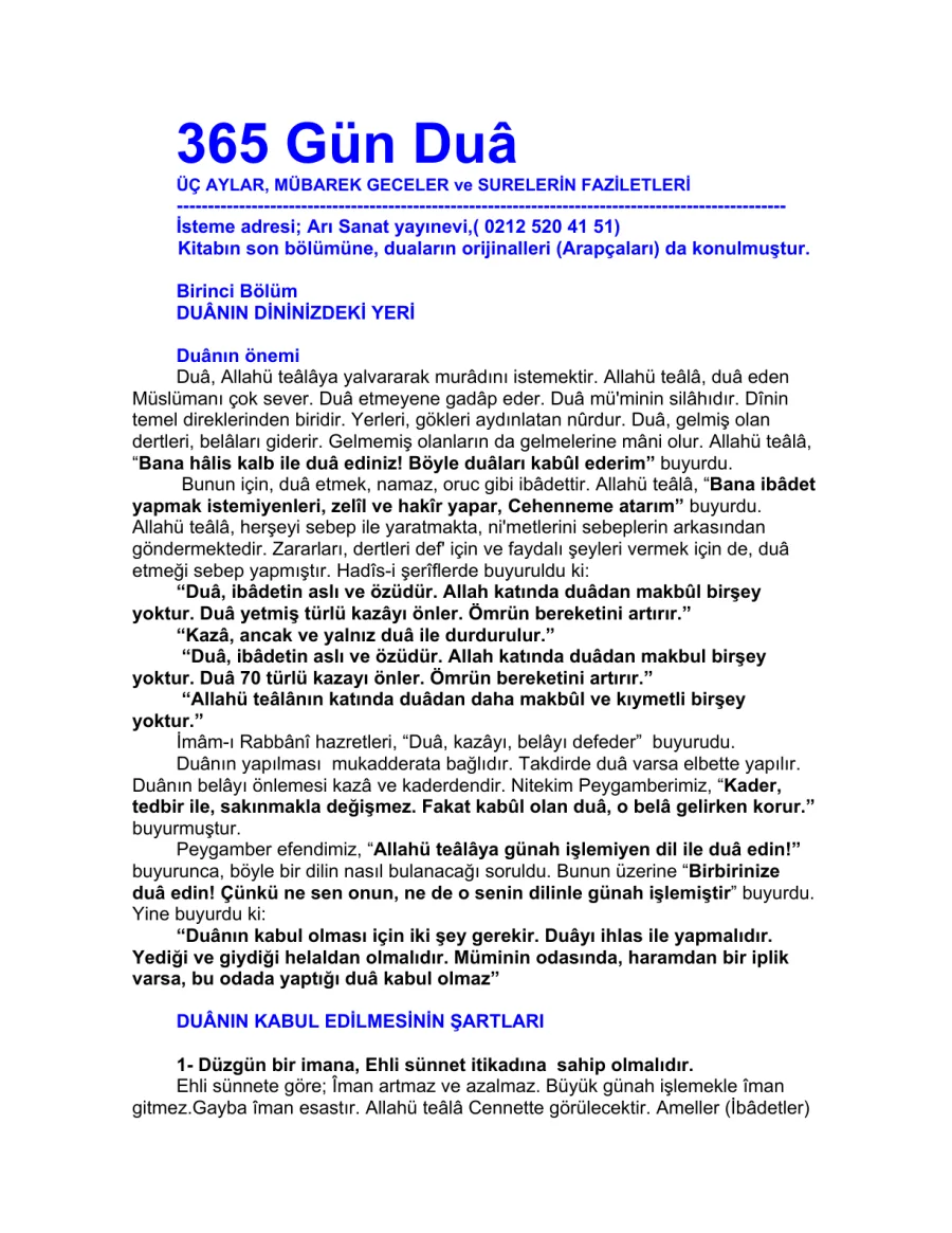 365 Gün Dua PDF kapak görseli