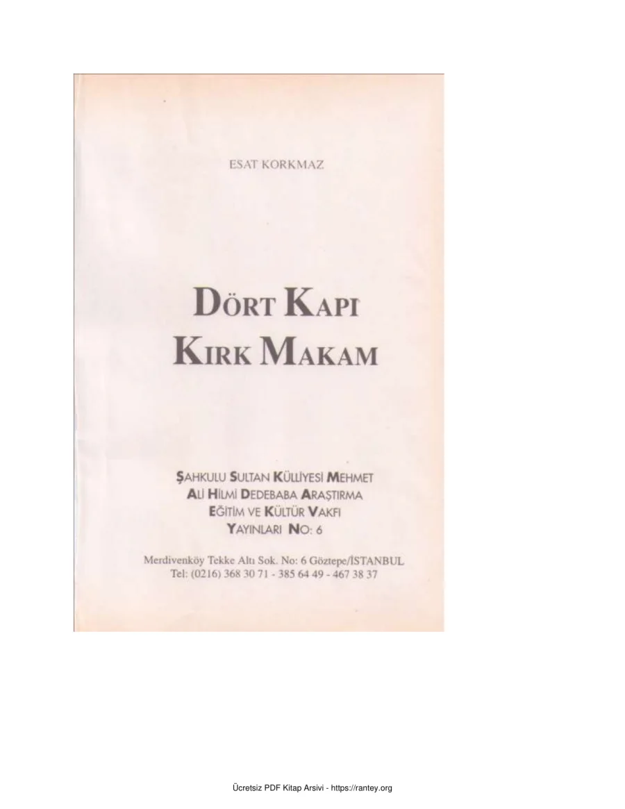 4 Kapı 40 Makam kapak görseli