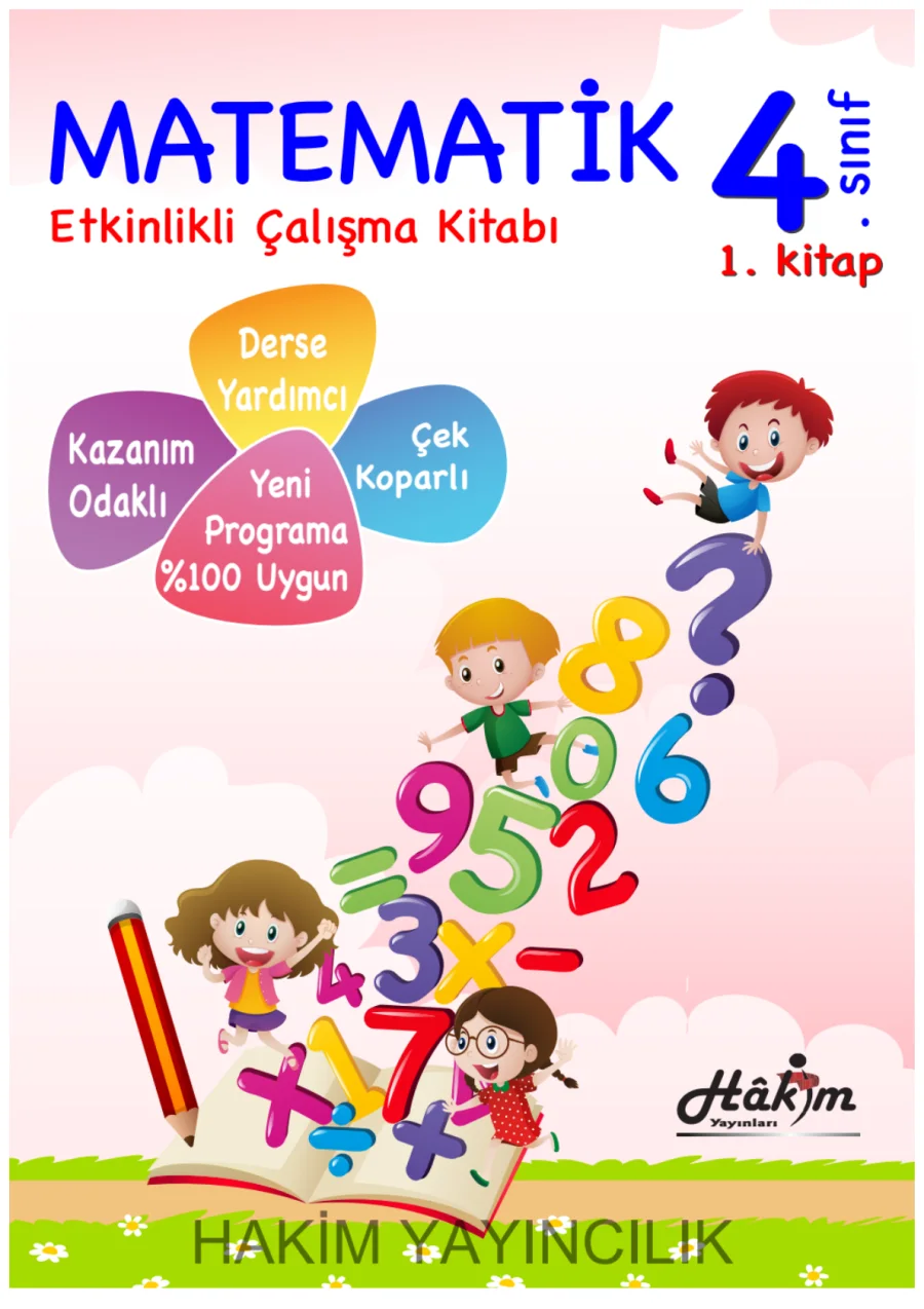 4. Sınıf Matematik Etkinlikli Çalışma Kitabı 1 kapak görseli