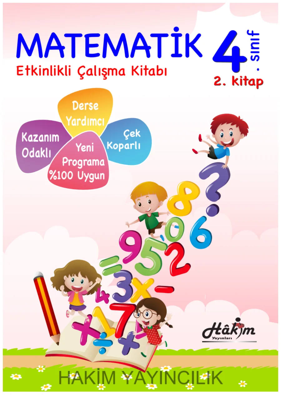 4. Sınıf Matematik Etkinlikli Çalışma Kitabı 2 kapak görseli