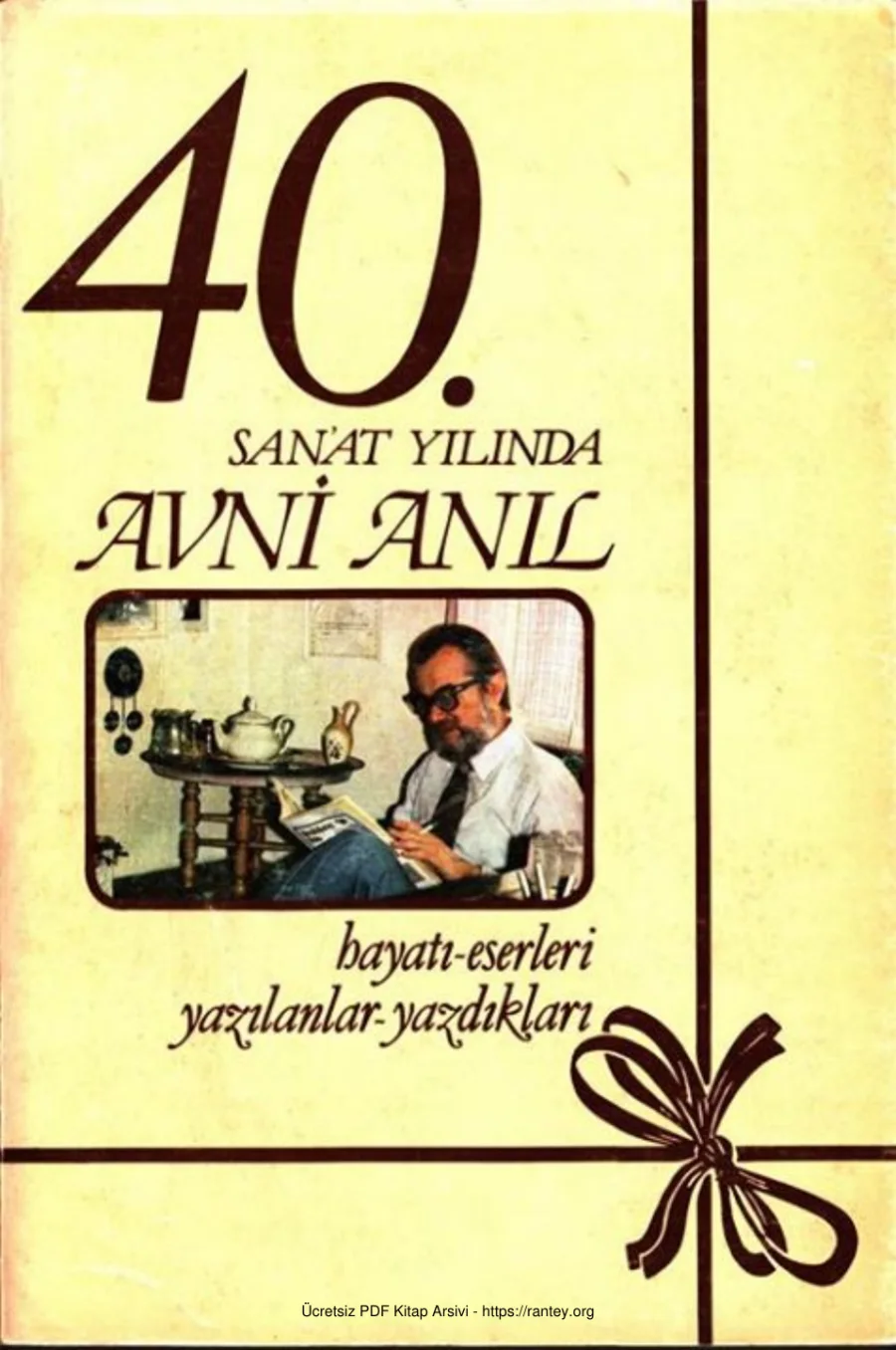 40 Sanat Yılında Avni kapak görseli