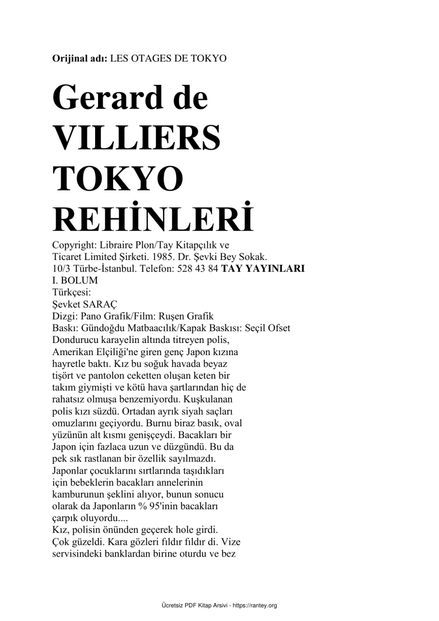 43 Tokyo Rehineleri kapak görseli