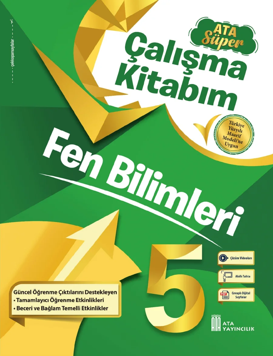 5. Sınıf Fen Bilimleri Ata Süper Çalışma Kitabım kapak görseli