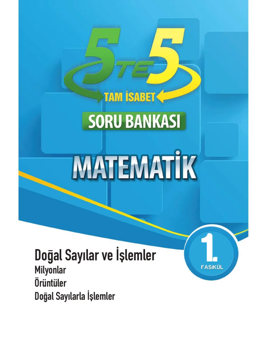 5 Sınıf Matematik Tam İsabet Soru Bankası kapak görseli