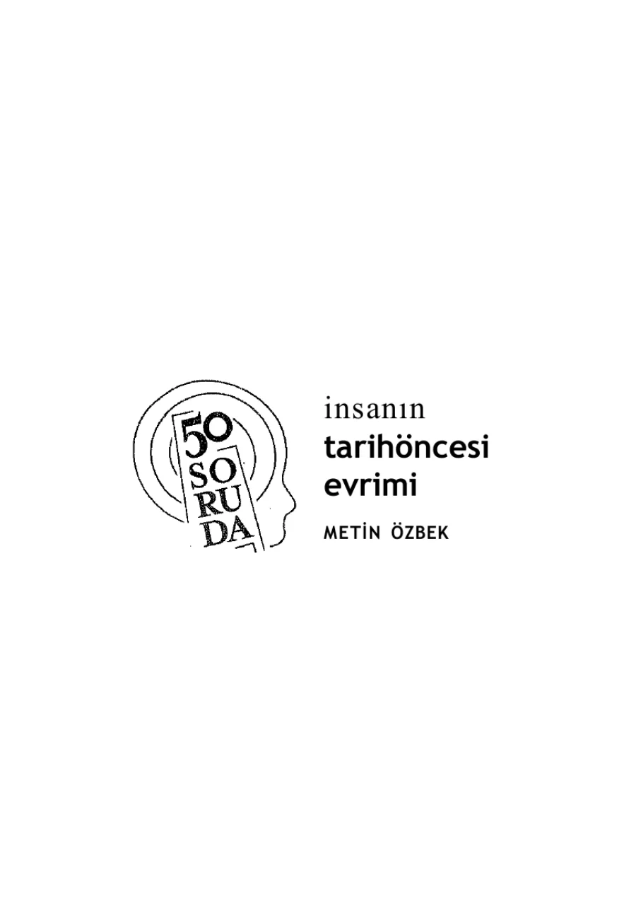 50 Soruda İnsanın Tarih Öncesi Evrimi kapak görseli