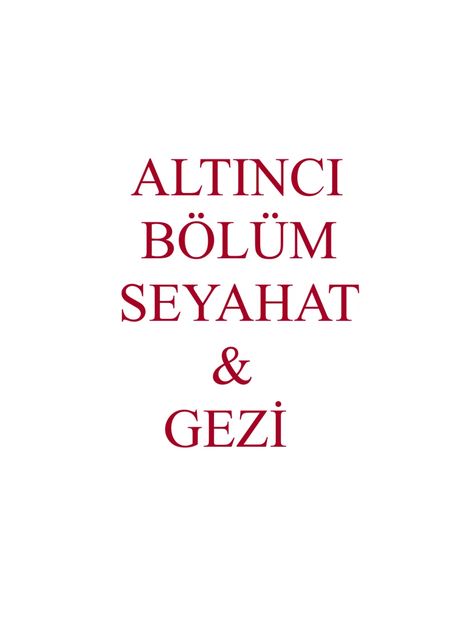 6. Bölüm: Seyahat-Gezi kapak görseli