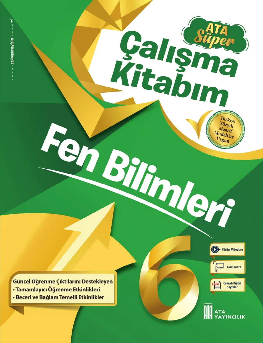 6. Sınıf Fen Bilimleri Ata Süper Çalışma Kitabım kapak görseli