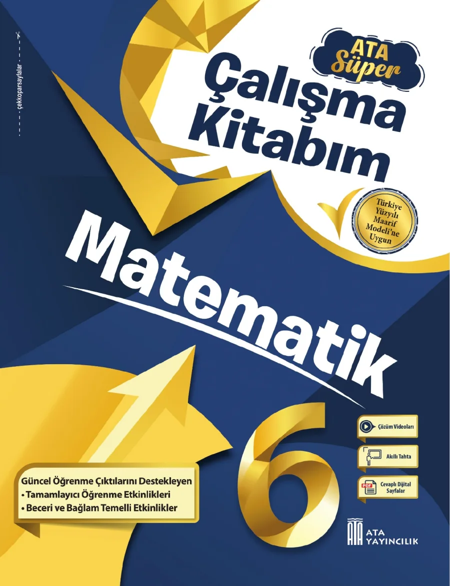 6. Sınıf Matematik Ata Süper Çalışma Kitabım kapak görseli