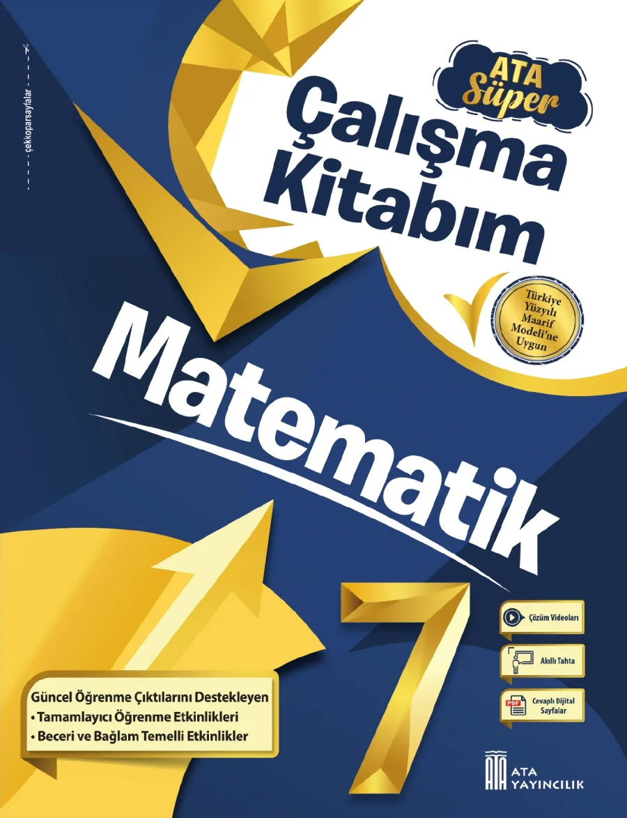 7. Sınıf Matematik Ata Süper Çalışma Kitabım kapak görseli