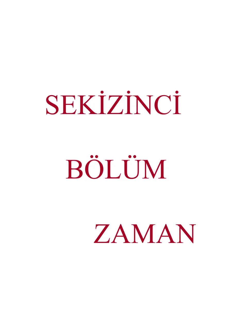 8. Bölüm: Zaman kapak görseli