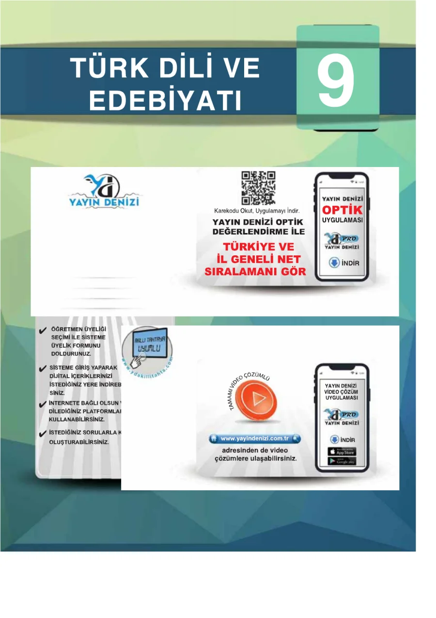 9. Sınıf Edebiyat Pro Soru Bankası PDF kapak görseli