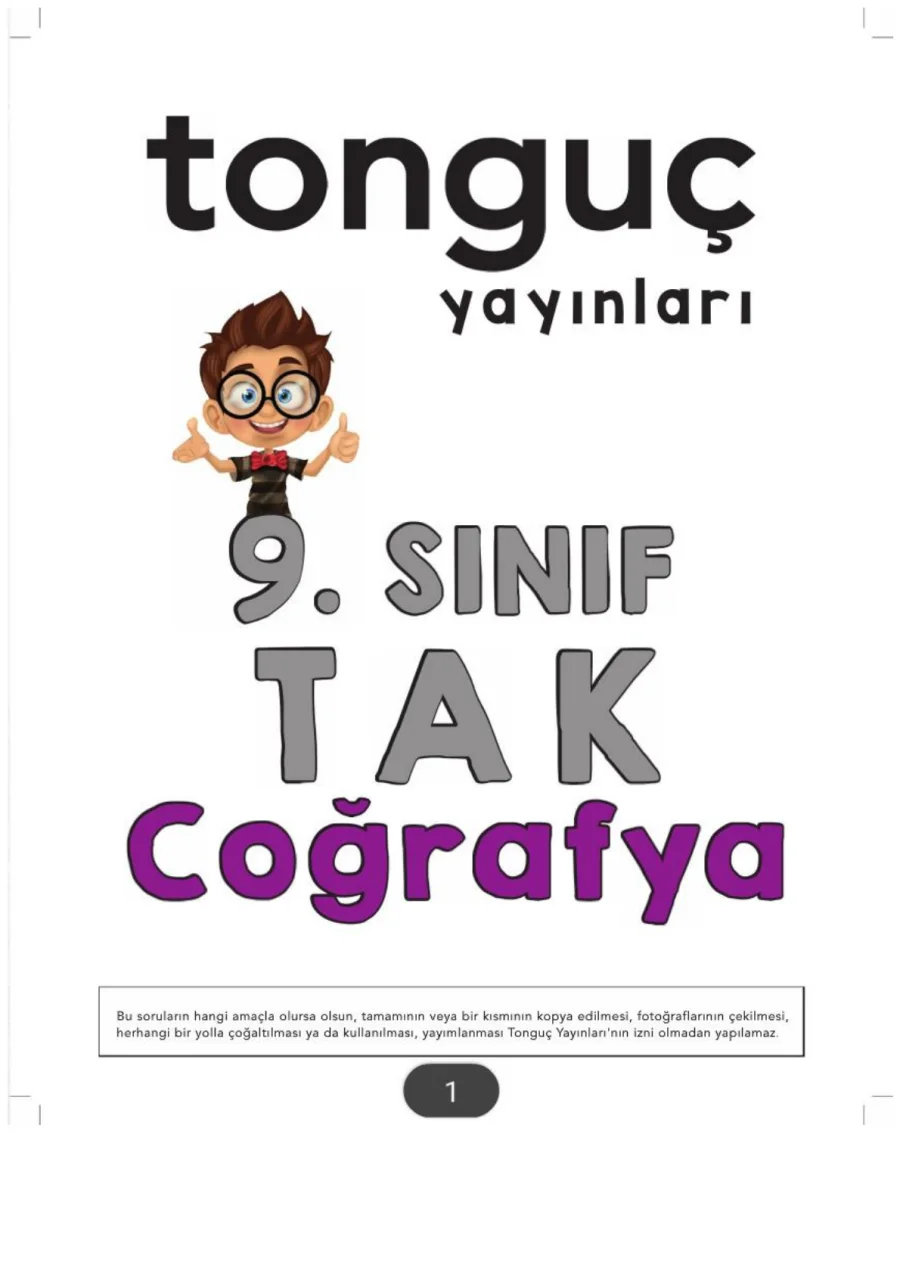 9. Sınıf TAK Coğrafya kapak görseli
