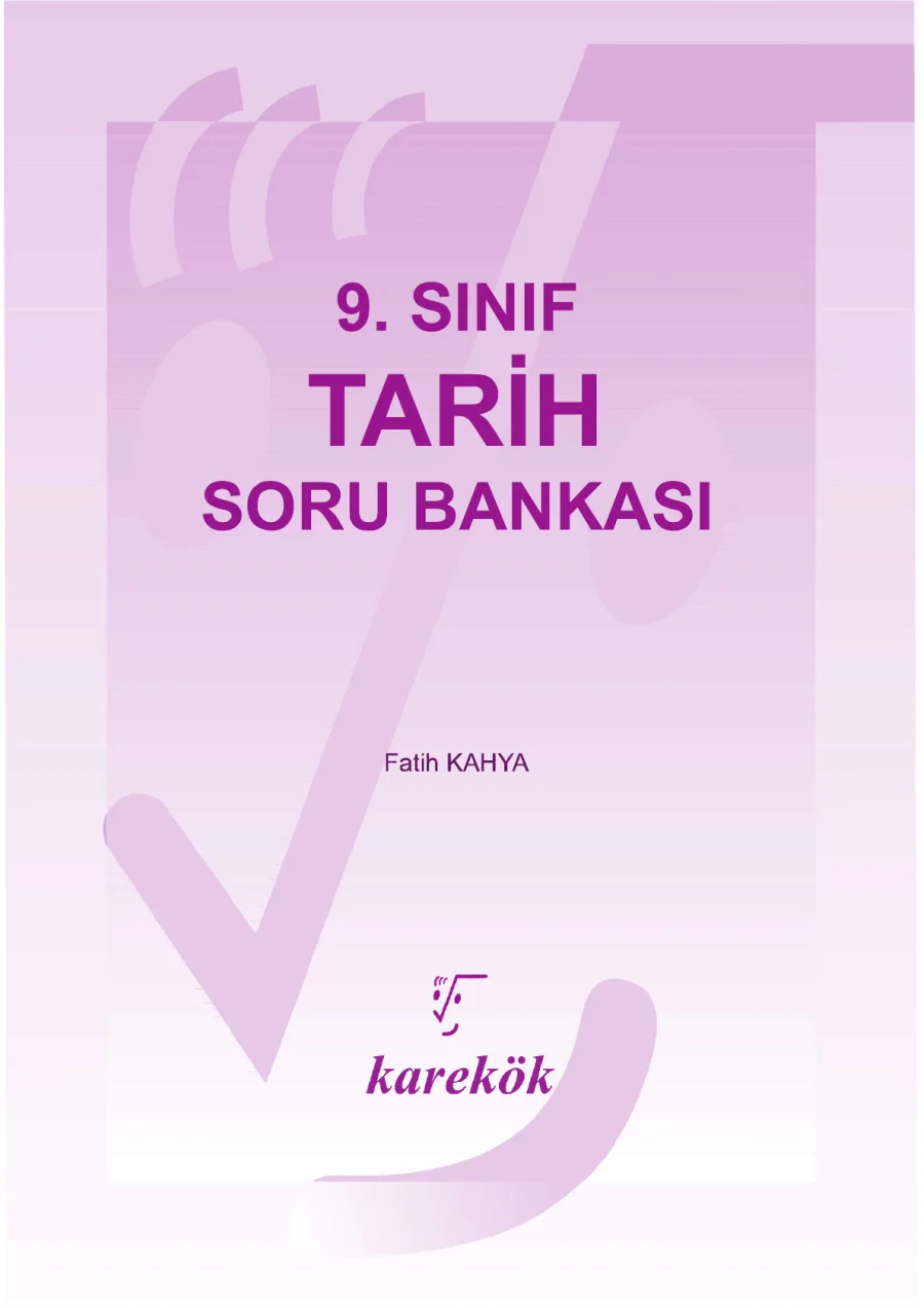 9. Sınıf Tarih Soru Bankası PDF kapak görseli