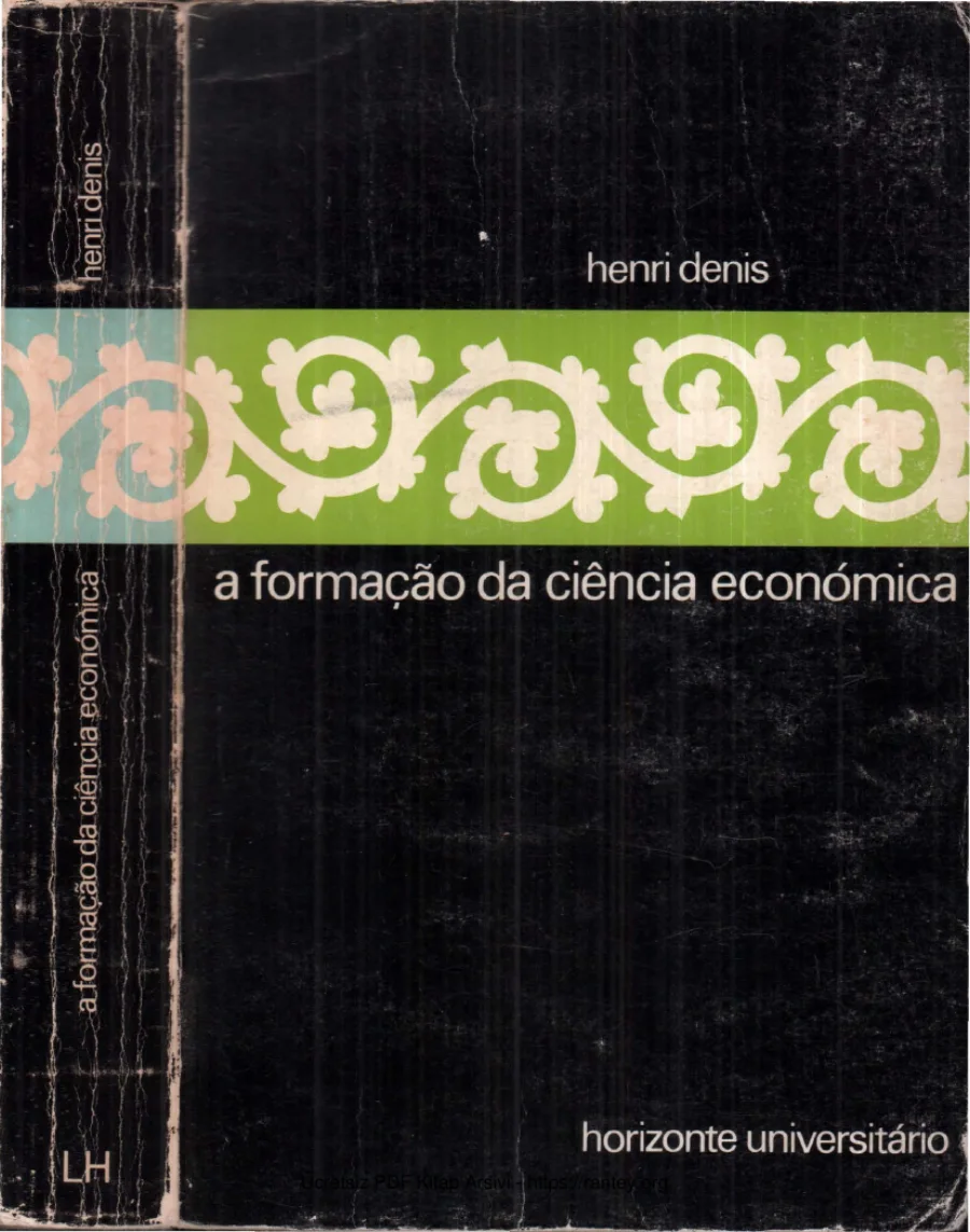 A Formaçao da Ciencia Economica Livros Horizonte kapak görseli