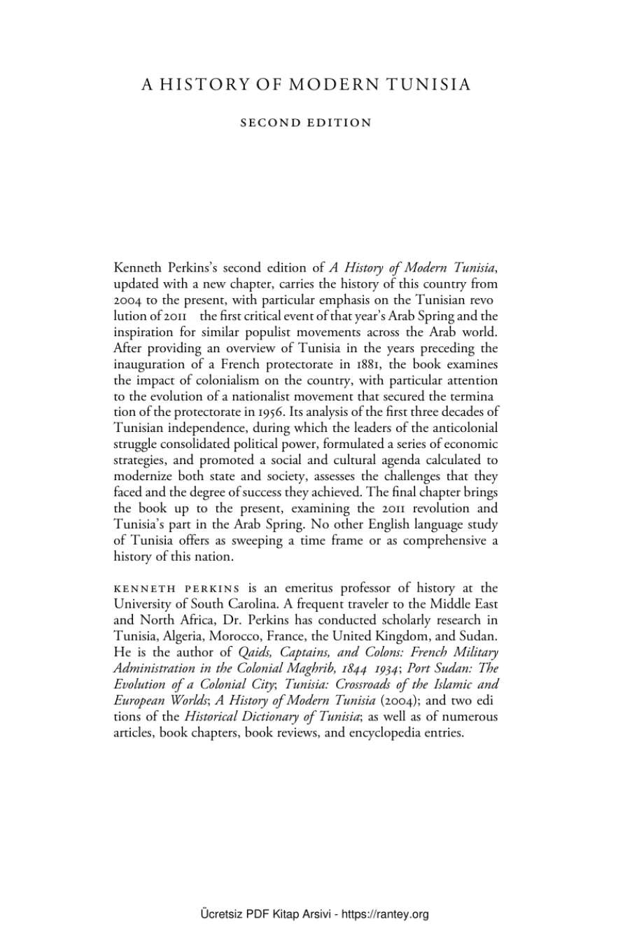 A History of Modern Tunisia 2E kapak görseli