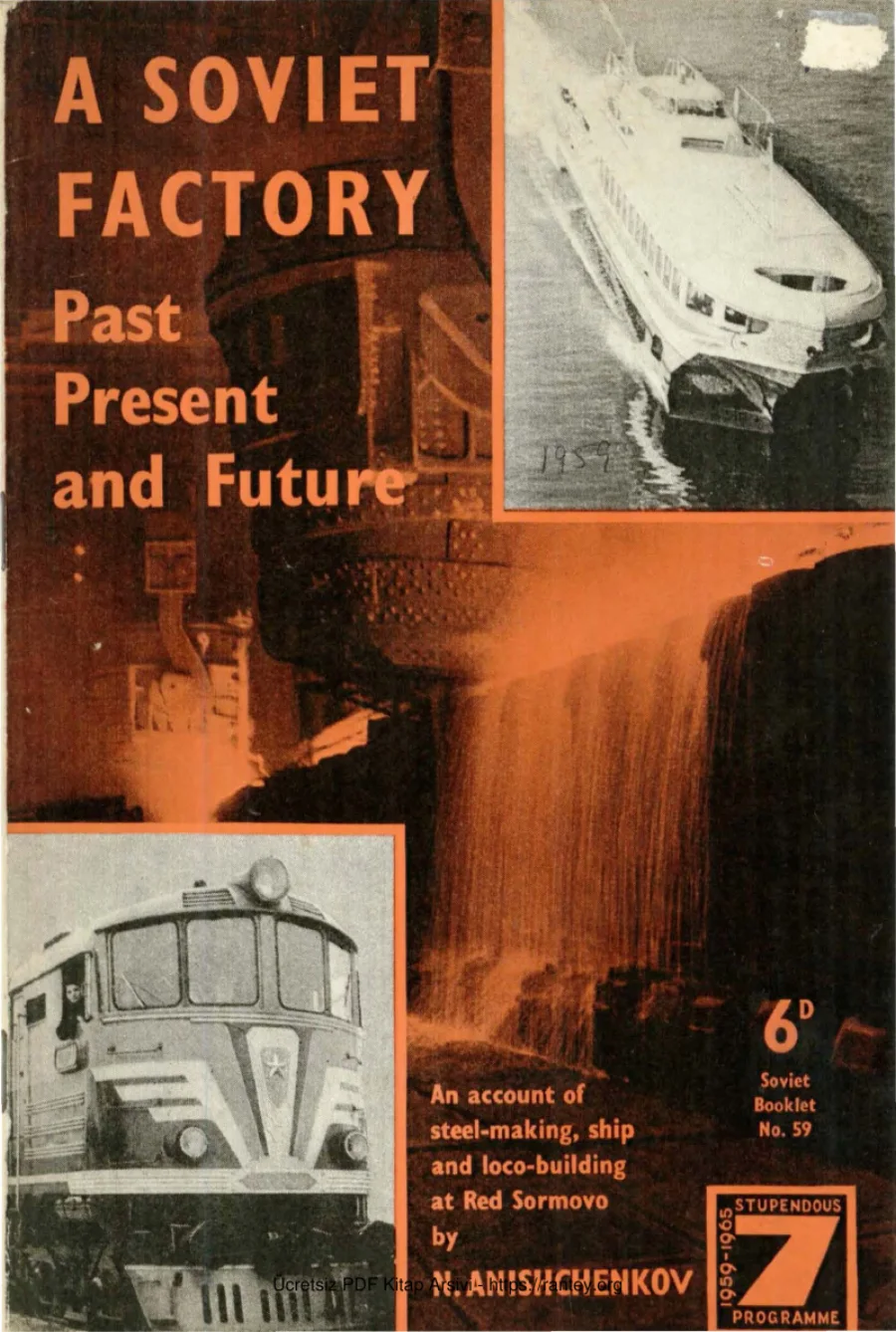 A Soviet Factory Past Present and Future Soviet Booklet kapak görseli