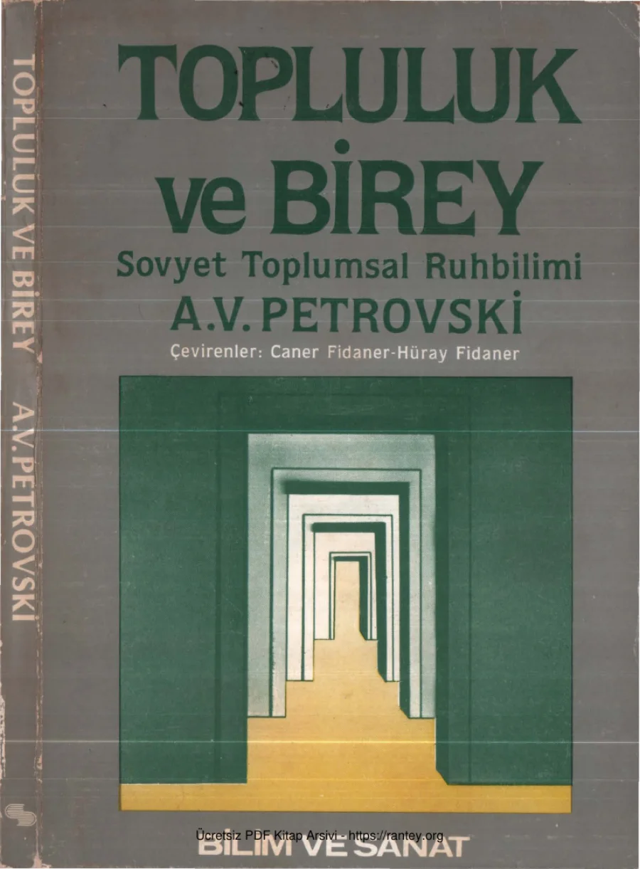 A V Petrovski Topluluk ve Birey Sovyet Toplumsal Ruhbilimi Cilt II kapak görseli