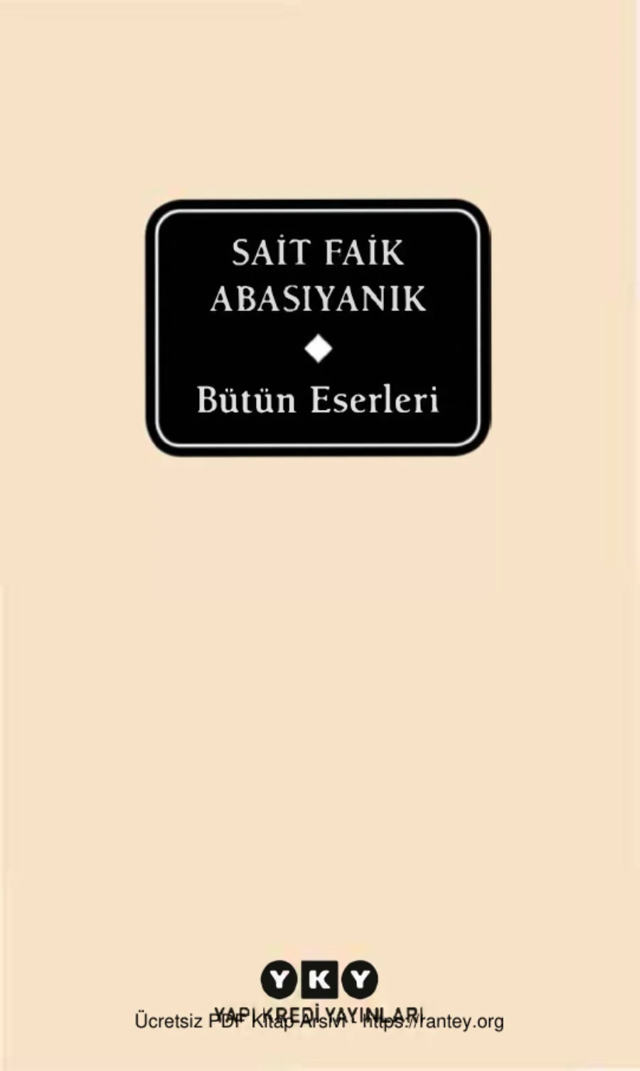 Abasıyanık Bütün Eserleri kapak görseli