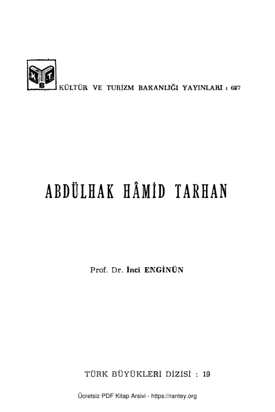 Abdulhak Hamid Tarhan kapak görseli