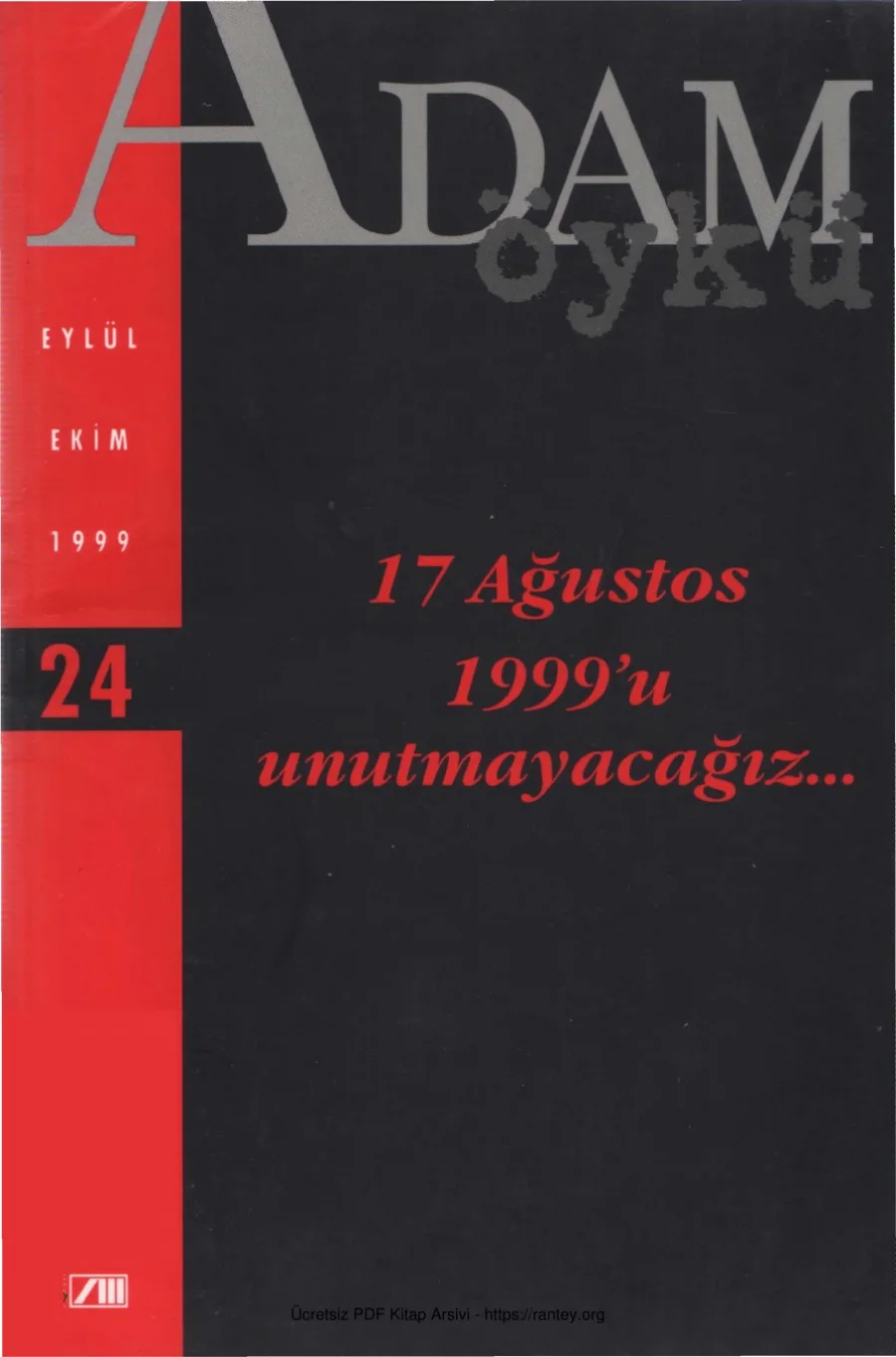 Adam Öykü Sayı 24 Eylül Ekim 1999 kapak görseli