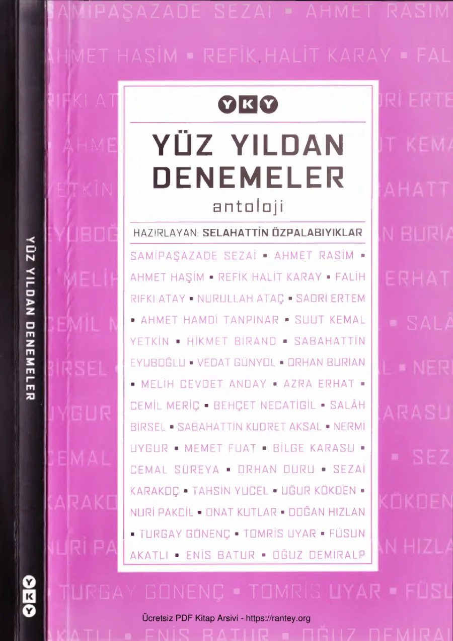 Adan Zye Yüz Yıldan Denemeler Antolojisi kapak görseli