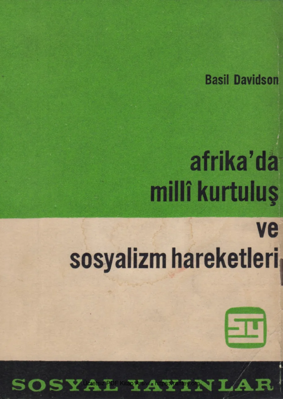 Afrikada Milli Kurtuluş ve Sosyalizm Hareketleri Sosyal Yayınları kapak görseli