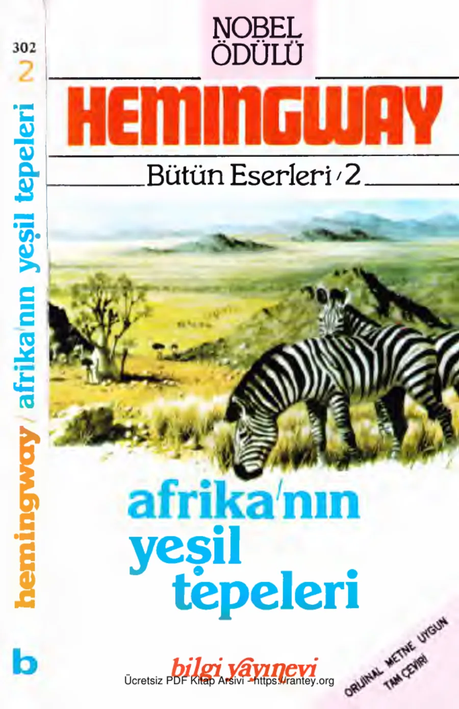Afrikanın Yeşil Tepeleri Bilgi Yayınevi kapak görseli