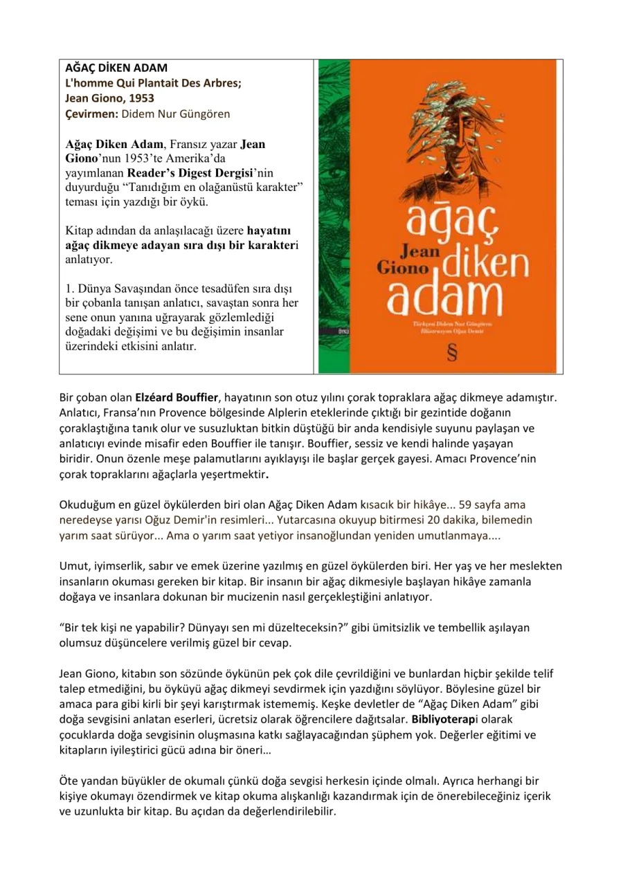 Ağaç Diken Adam PDF kitap kapağı
