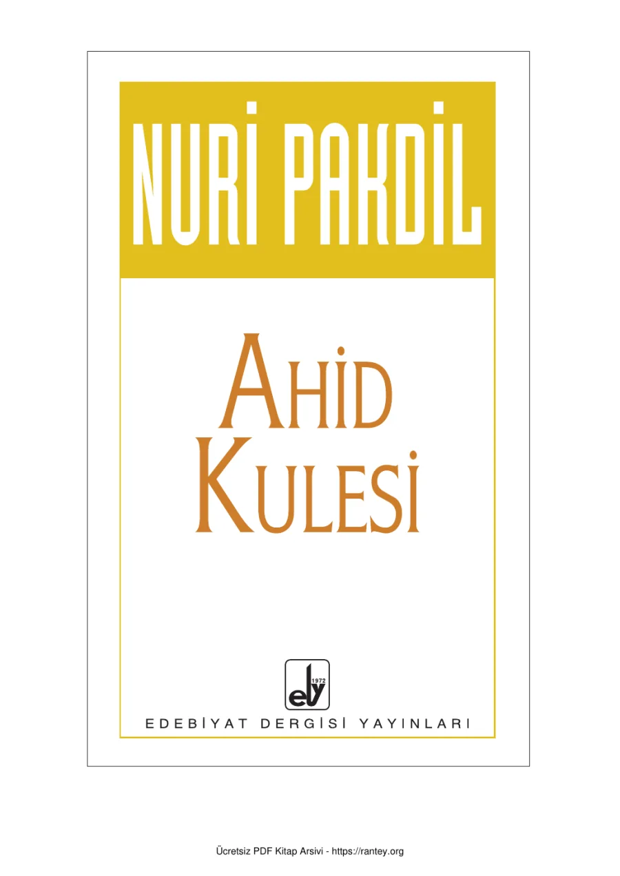 Ahid Kulesi kapak görseli