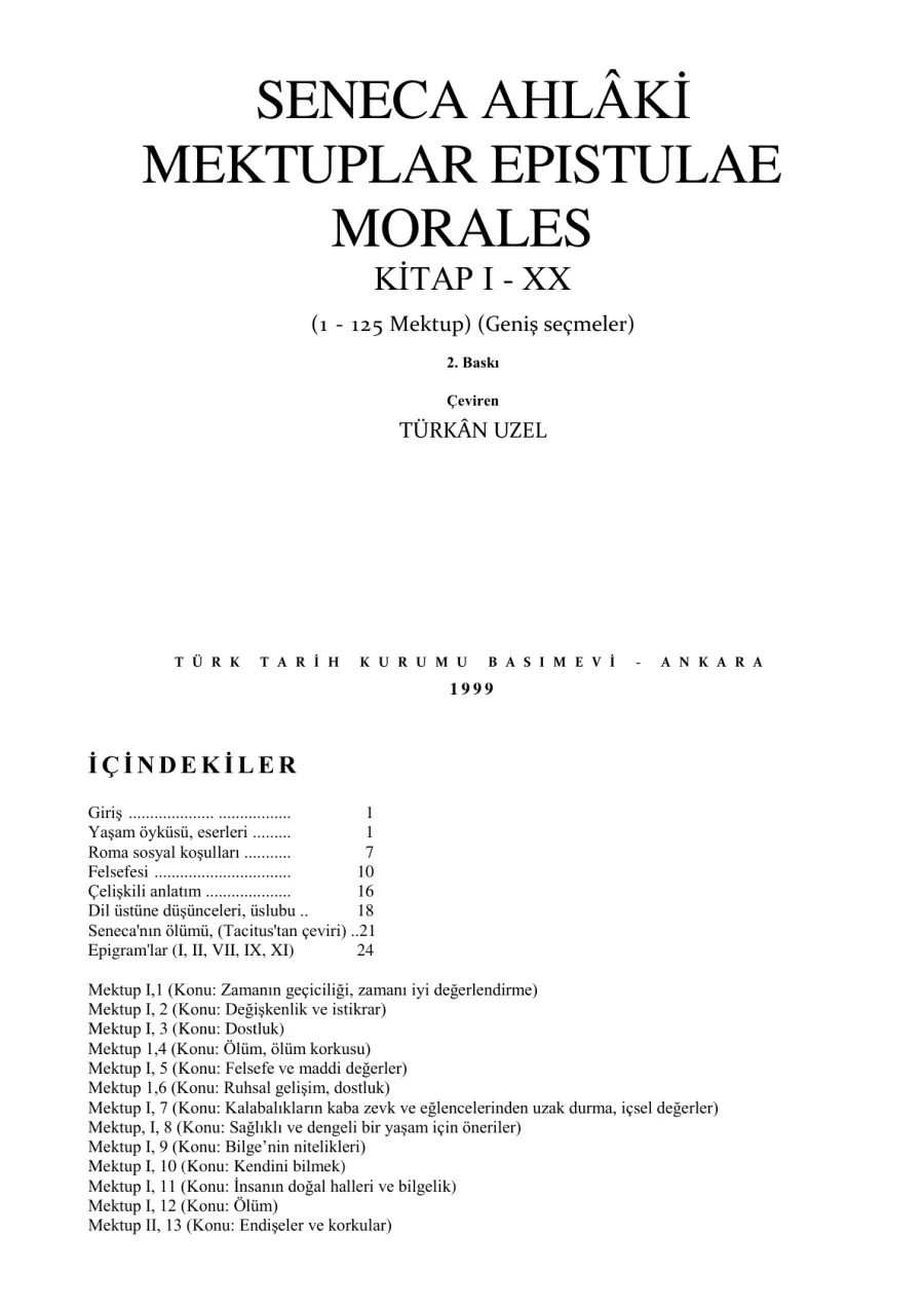 Ahlâkî Mektuplar PDF kitap kapağı