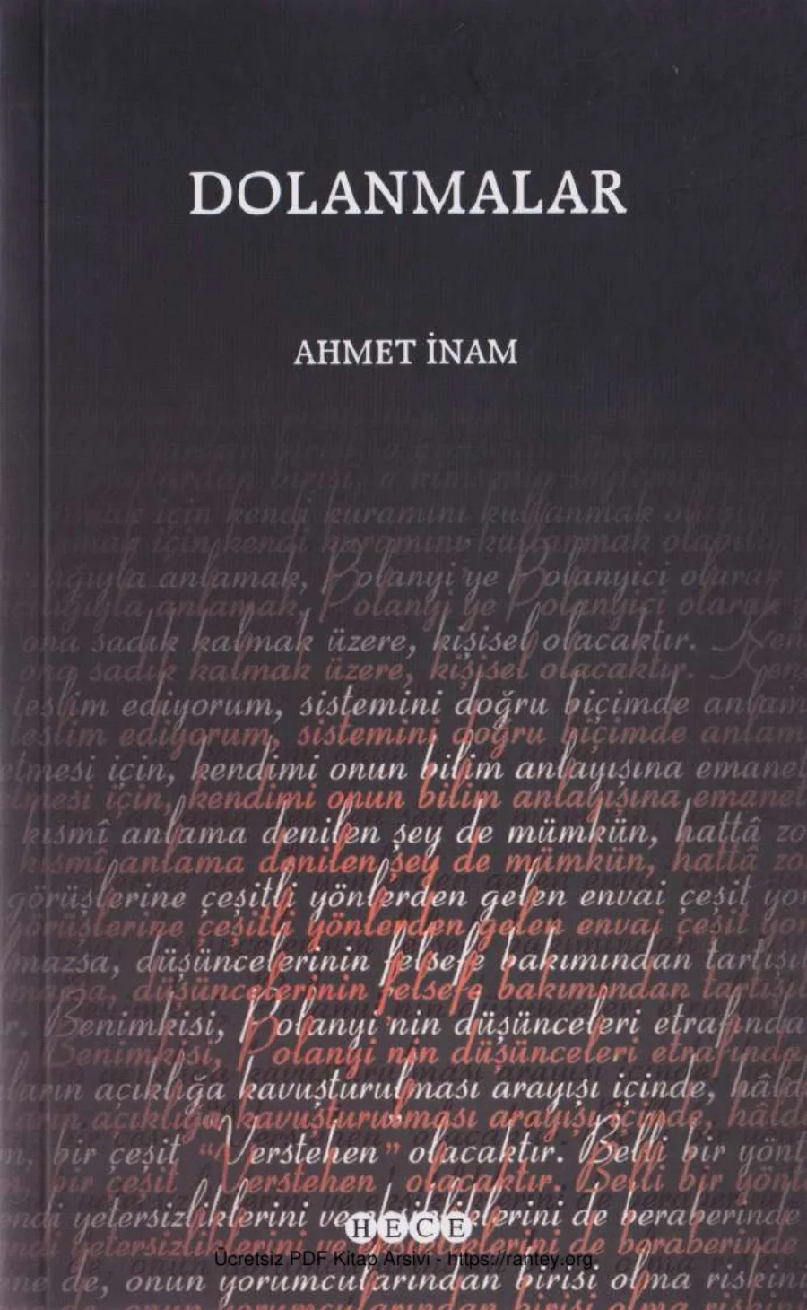 Ahmet İnam Dolanmalar kapak görseli