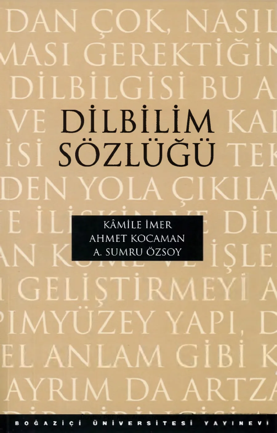 Ahmet Kocaman ASumru Özsoy Dilbilim Sözlüğü Boğaziçi Üni kapak görseli