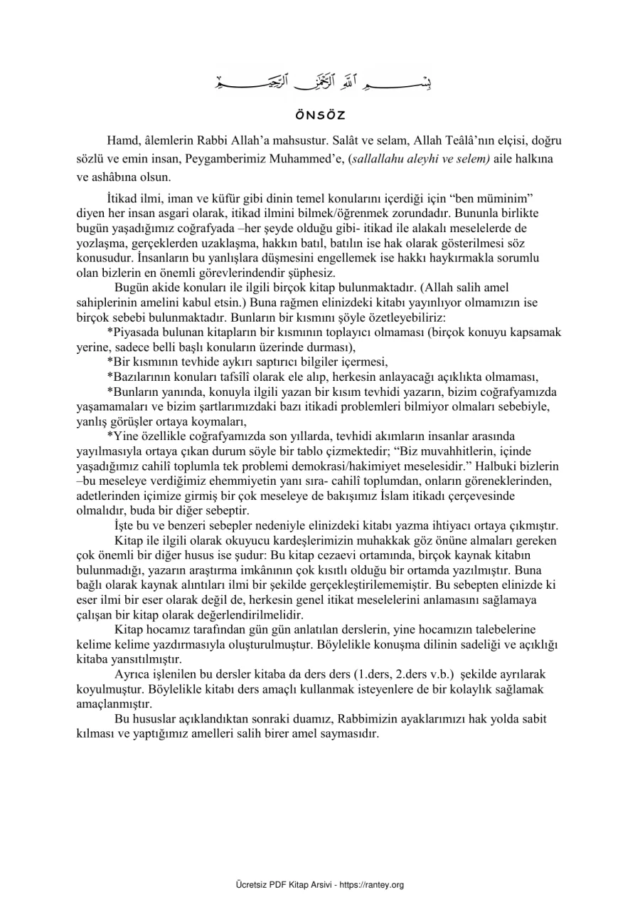 AKAİD DERSLERİ 1 Ebu Hanzala Ebu Abdulmumin Tekin Mıhçı kapak görseli