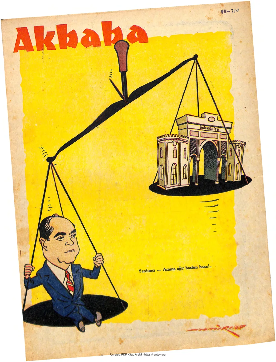 Akbaba 1958 Sayı 310 kapak görseli