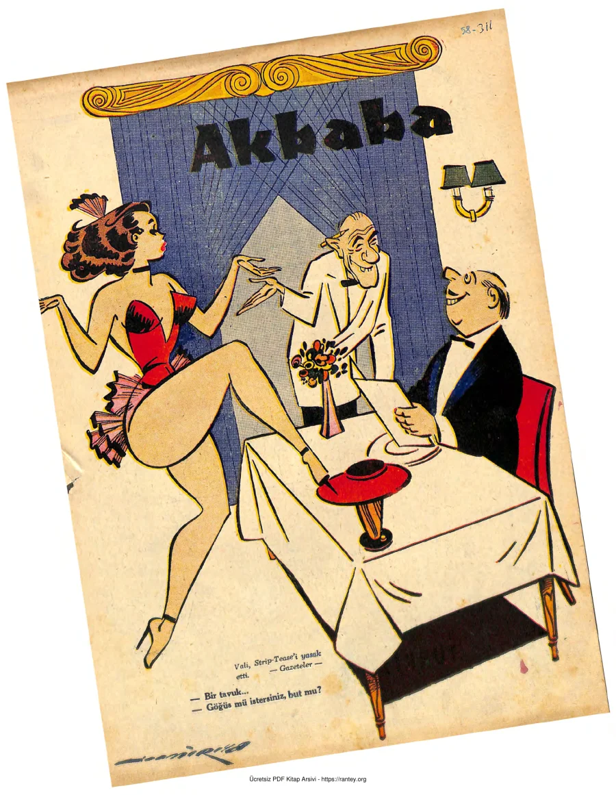 Akbaba 1958 Sayı 311 kapak görseli