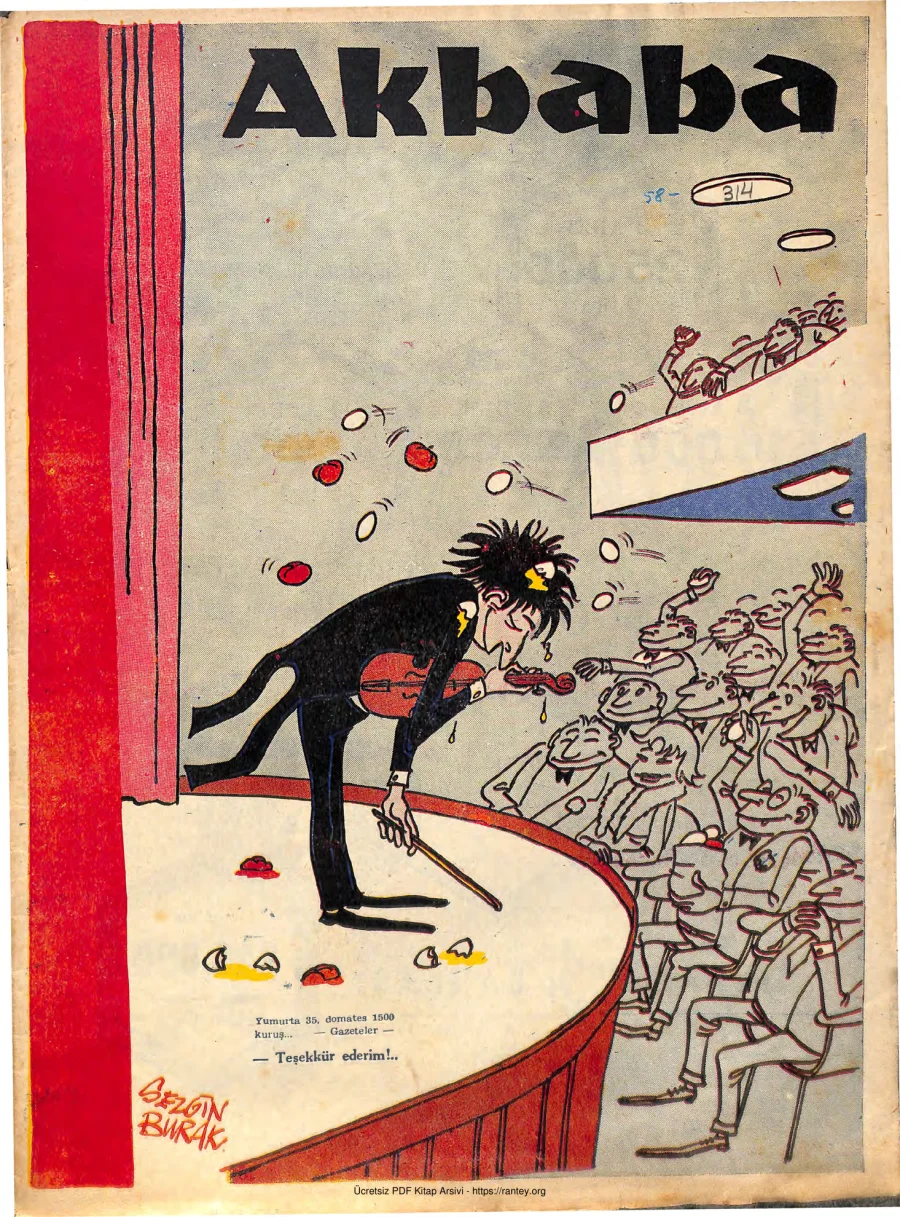 Akbaba 1958 Sayı 314 kapak görseli