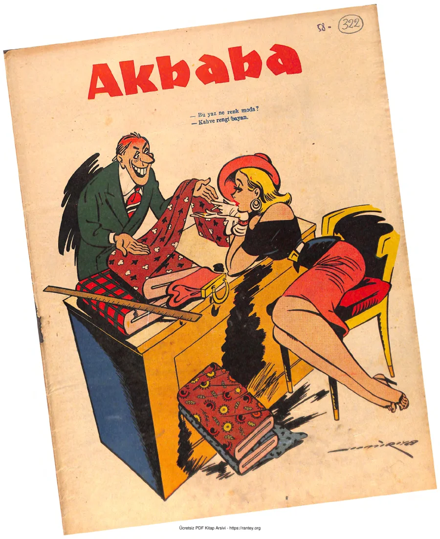 Akbaba 1958 Sayı 322 kapak görseli