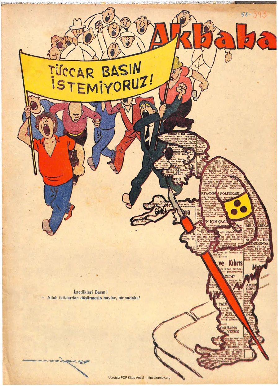 Akbaba 1958 Sayı 343 kapak görseli