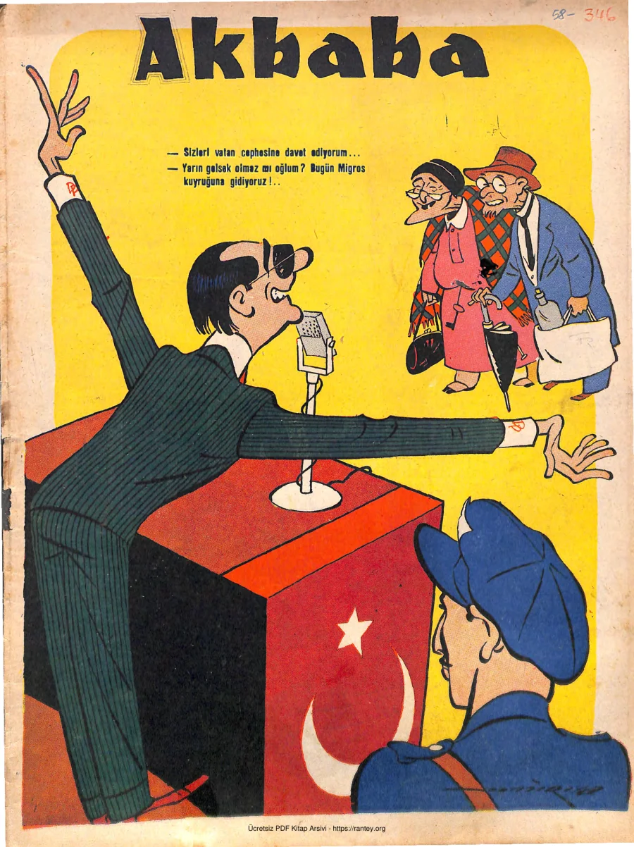 Akbaba 1958 Sayı 346 kapak görseli