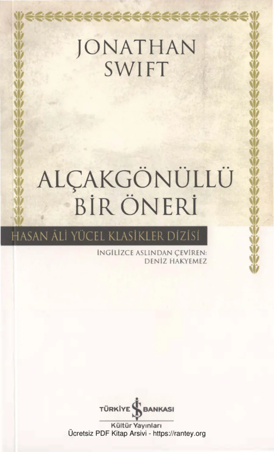 Alçakgönüllü Bir Öneri kapak görseli
